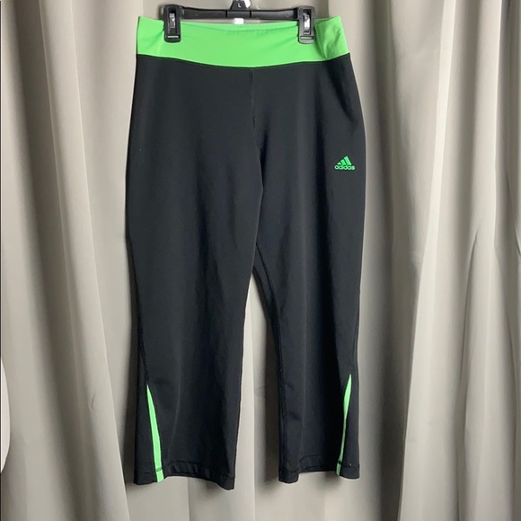 neon green adidas pants